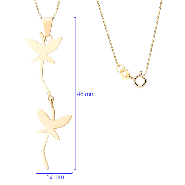 Pingente Em Ouro Amarelo 18k Libélula