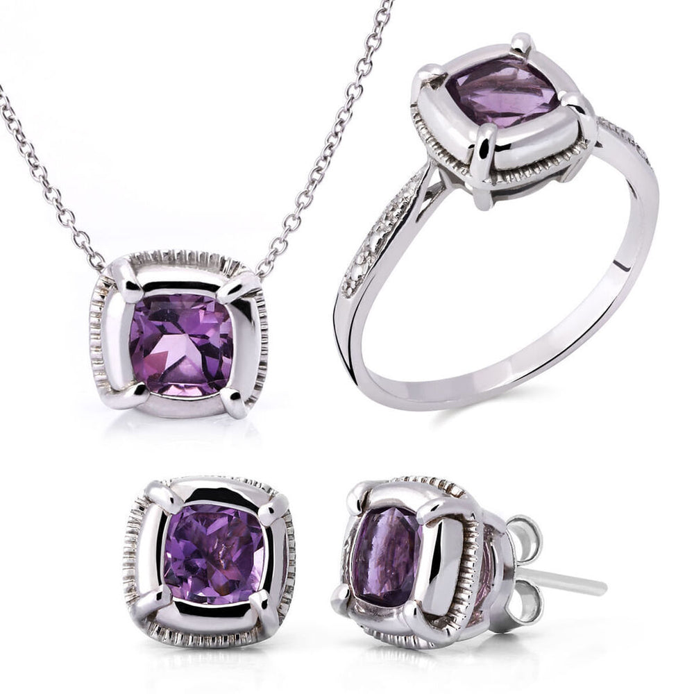Conjunto em Prata 925 com Ametista