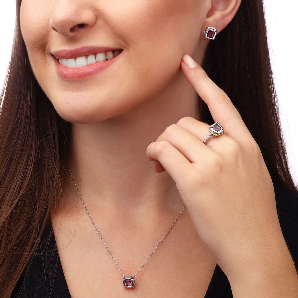 Conjunto em Prata 925 com Ametista