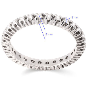 Aliança em Ouro Branco 18k com Diamantes