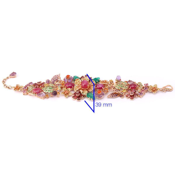 Pulseira Linha Pemium em Prata 925 com Mix de Pedras