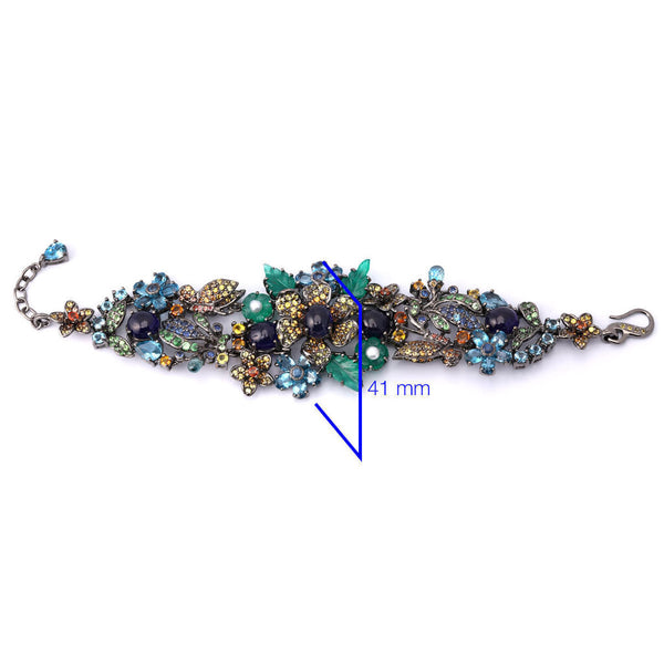 Pulseira Linha Premium em Prata 925 com Mix de Pedras Naturais