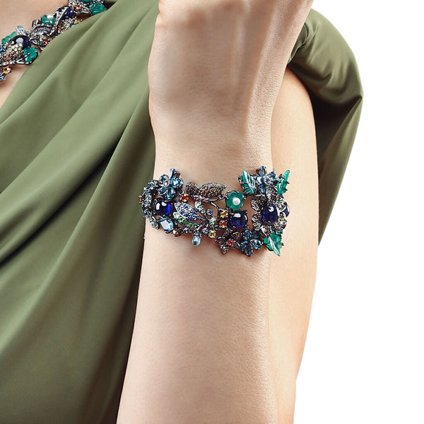 Pulseira Linha Premium em Prata 925 com Mix de Pedras Naturais