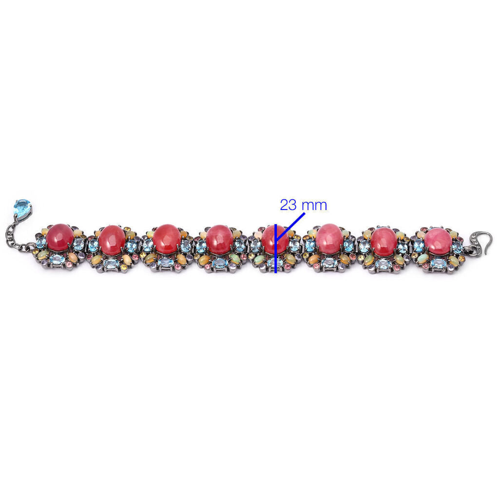 Pulseira Linha Premium em Prata 925 com Mix de Pedras