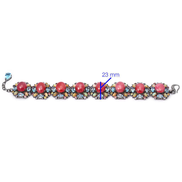 Pulseira Linha Premium em Prata 925 com Mix de Pedras