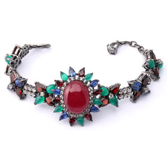Pulseira Linha Premium em Prata 925 com Mix de Pedras