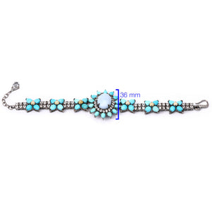 Pulseira Linha Premium em Prata 925 com Mix de Pedras