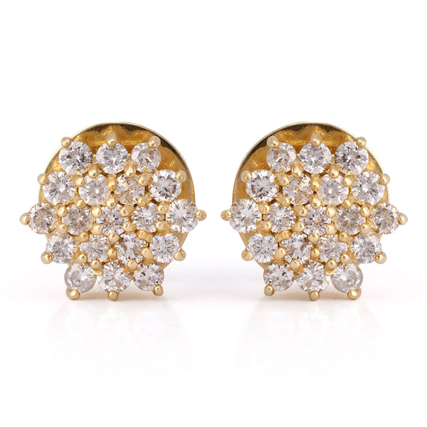 Par De Brinco em Ouro Amarelo 18k com Diamantes