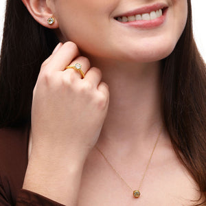 Conjunto em Prata 925 com Topázio Azul