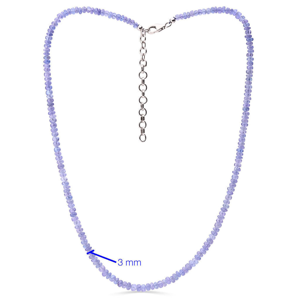 Colar em Prata 925 com Tanzanita Briolet