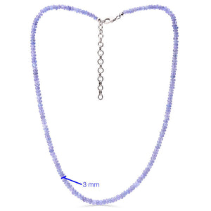 Colar em Prata 925 com Tanzanita Briolet
