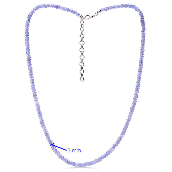 Colar em Prata 925 com Tanzanita Briolet