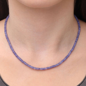 Colar em Prata 925 com Tanzanita Briolet
