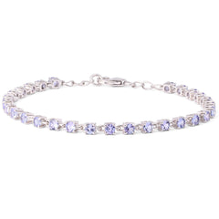 Pulseira em Prata 925 com Tanzanitas