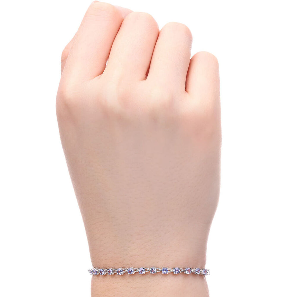 Pulseira em Prata 925 com Tanzanitas
