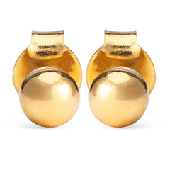 Par de Brinco Infantil em Ouro Amarelo 18 k Esferinha 4 mm