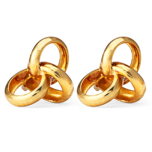 Par de Brinco Infantil em Ouro Amarelo 18 k Design Cartier