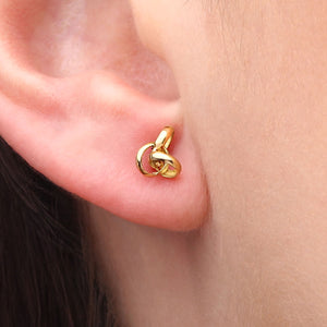 Par de Brinco Infantil em Ouro Amarelo 18 k Design Cartier