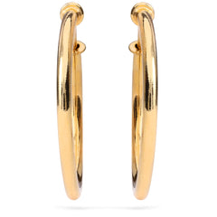 Par de Brinco Infantil em Ouro Amarelo 18 k Argolinha 1,5 cm