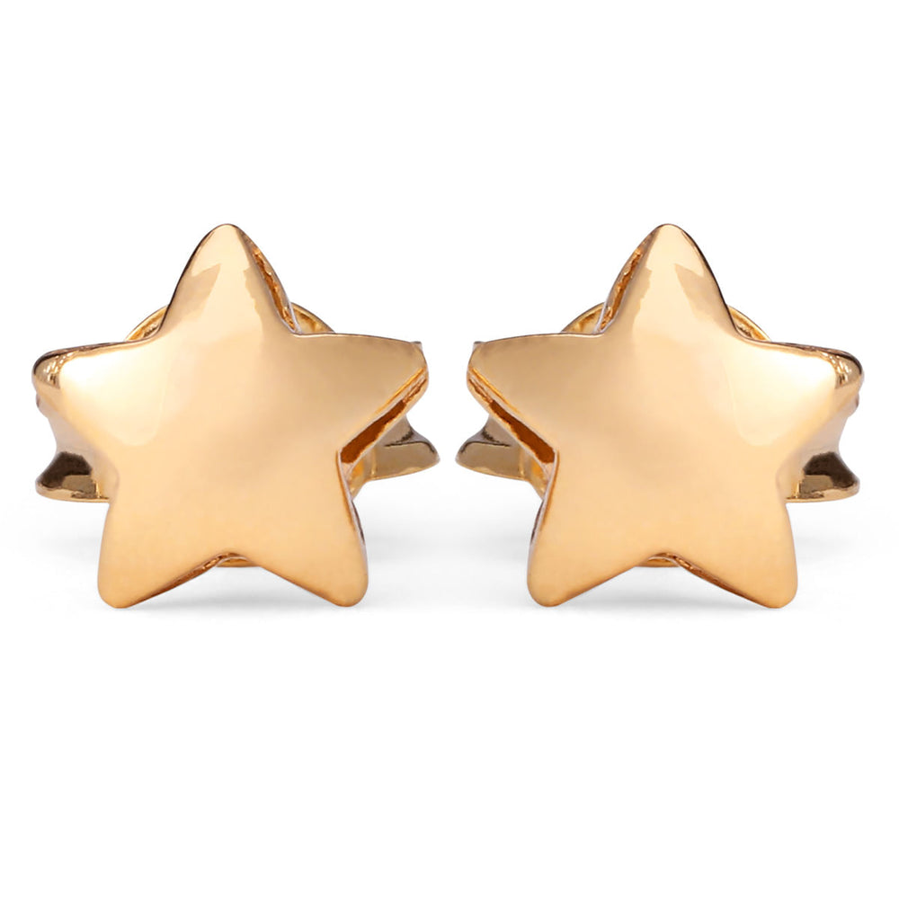 Par de Brinco Infantil em Ouro Amarelo 18k Modelo Estrelinha