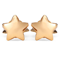 Par de Brinco Infantil em Ouro Amarelo 18k Modelo Estrelinha