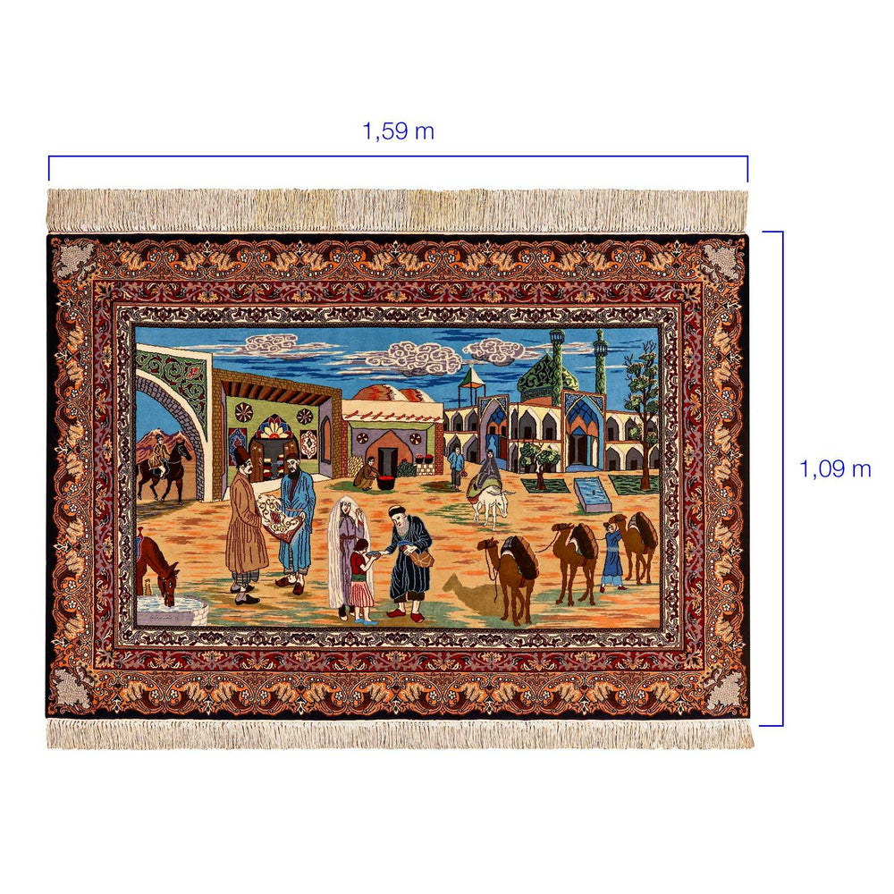 Tapete Iraniano Isfahan 1,59 x 1,09