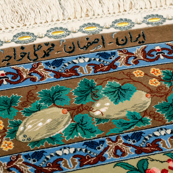 Tapete Iraniano Isfahan com Pedra