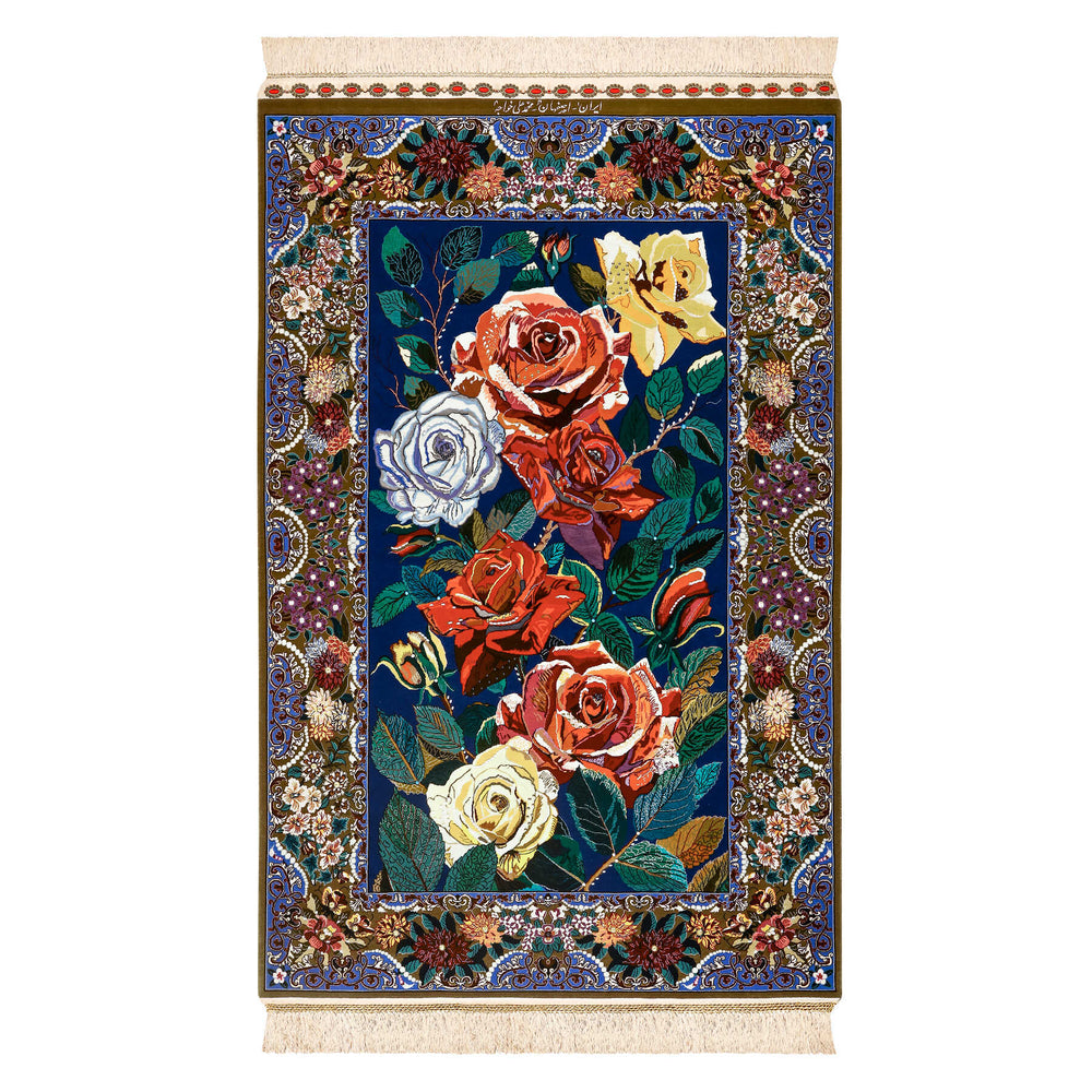 Tapete Iraniano Isfahan com Pedras