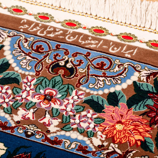 Tapete Iraniano Isfahan com Pedras