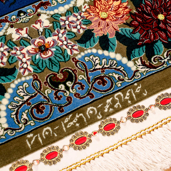 Tapete Iraniano Isfahan com Pedras