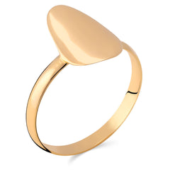 Anel em Ouro Amarelo 18k Plaquinha Lisa