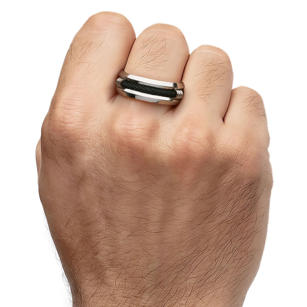 Anel  em Aço Inoxidável Masculino