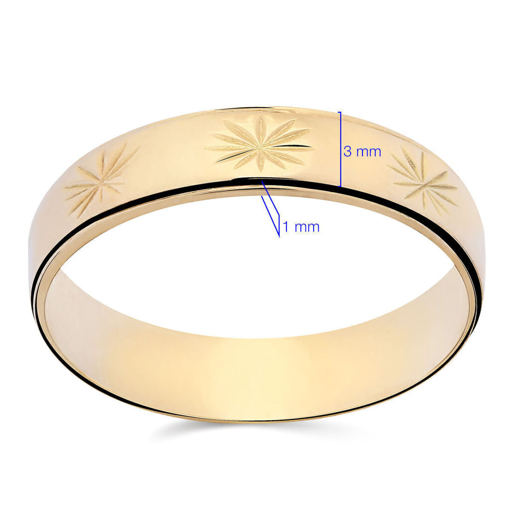Aliança em Ouro Amarelo 18k