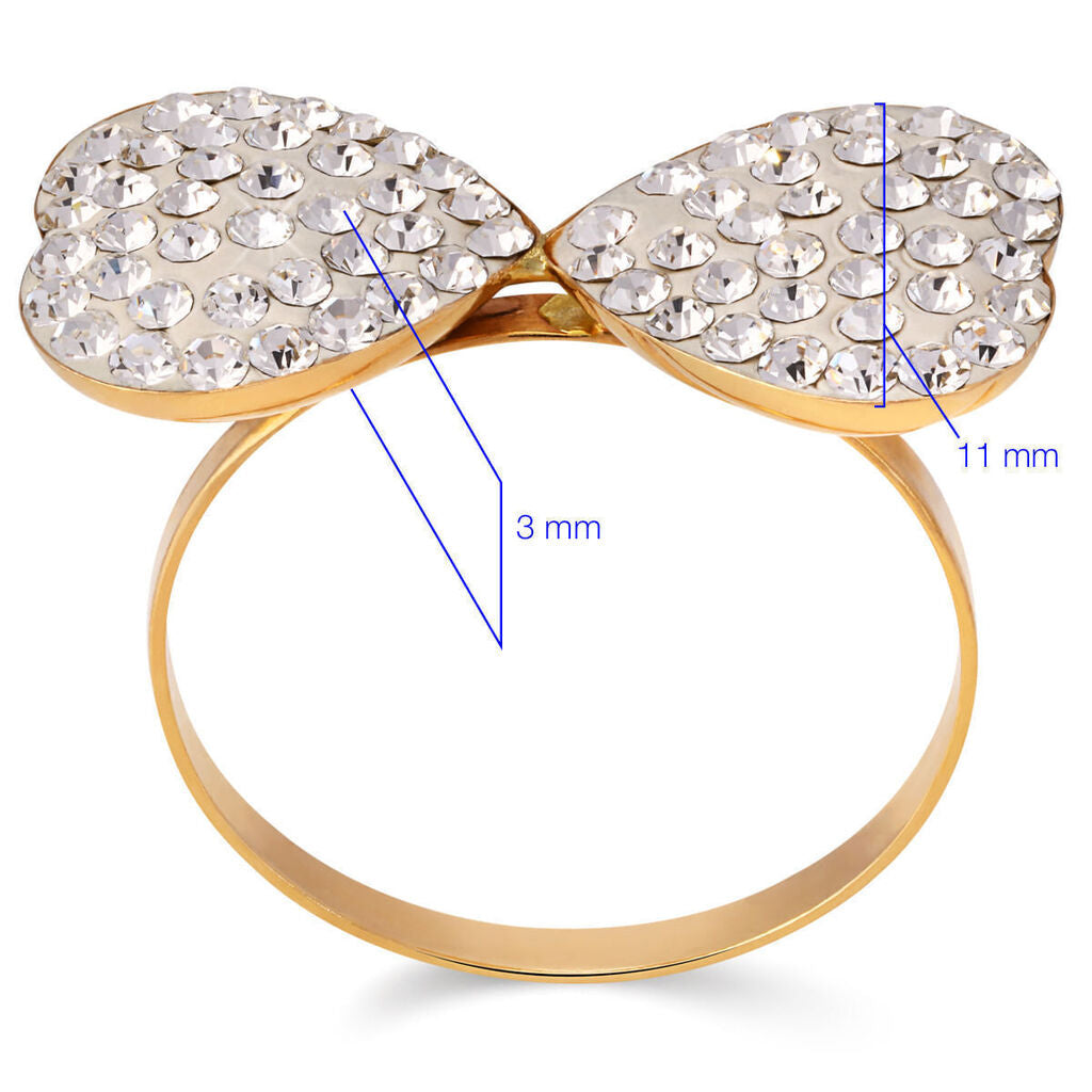 Anel em Ouro Amarelo 18k Cristal Swarovski