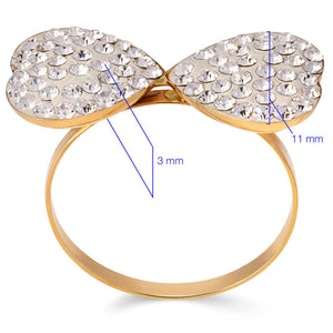 Anel em Ouro Amarelo 18k Cristal Swarovski