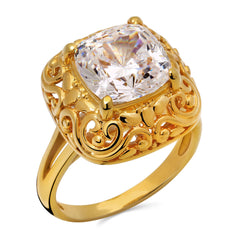 Anel  Em Prata 925 com Zircônia