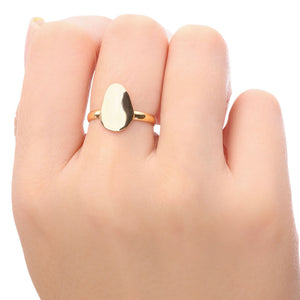 Anel em Ouro Amarelo 18k Plaquinha Lisa