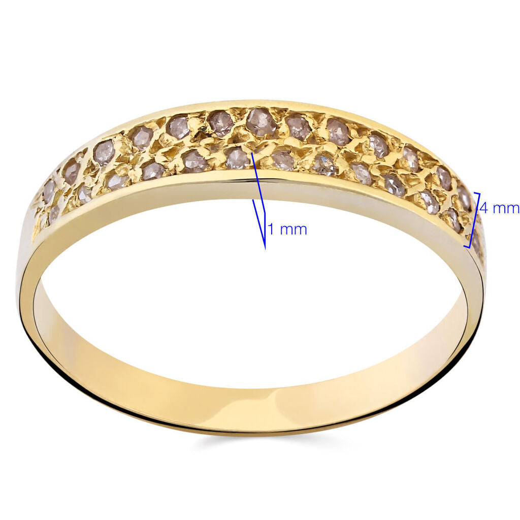 Anel em Ouro 18k com 26 Diamantes
