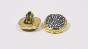120562-Par de Brinco Ouro Amarelo 23,64k Ara Collection com Diamantes