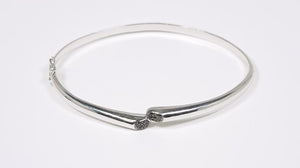 Bracelete  em Prata com 20 Diamantes Negros Aprox. 10 pts