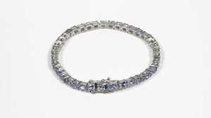 Pulseira em Prata 925 com Tanzanitas 