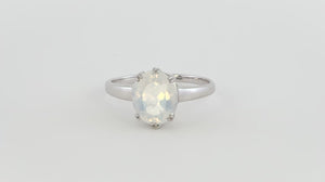 Anel em Prata 925 com Quartzo Blue Moon
