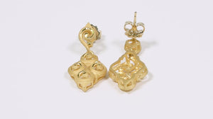 143193-Par de Brinco em Ouro Amarelo 24k Prima Gold Vazado