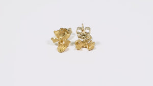143191-Par de Brinco em Ouro Amarelo 24k Prima Gold Lacinho