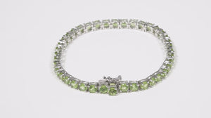 Pulseira em Prata 925 com Peridotos