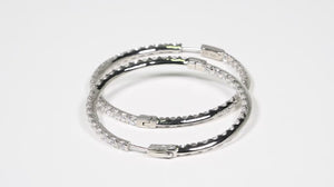 Argola em Prata 925 com Zircônias