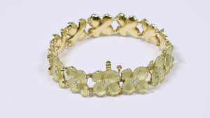 126285-Pulseira Linha Giovanni em Ouro Amarelo 18k com Diamantes