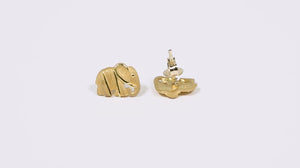  143173-Par de Brinco em Ouro Amarelo 24k Prima Gold Elefantinho