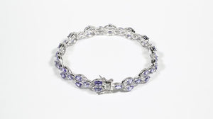 Pulseira em Prata 925 em Tanzanitas
