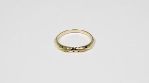 Anel em Ouro Amarelo 18k com Efeito Diamantado